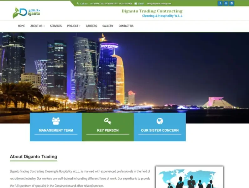 Digantatrading Business Website with laravel